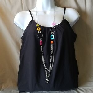 Silvertone Multi-Chain ID Lanyard